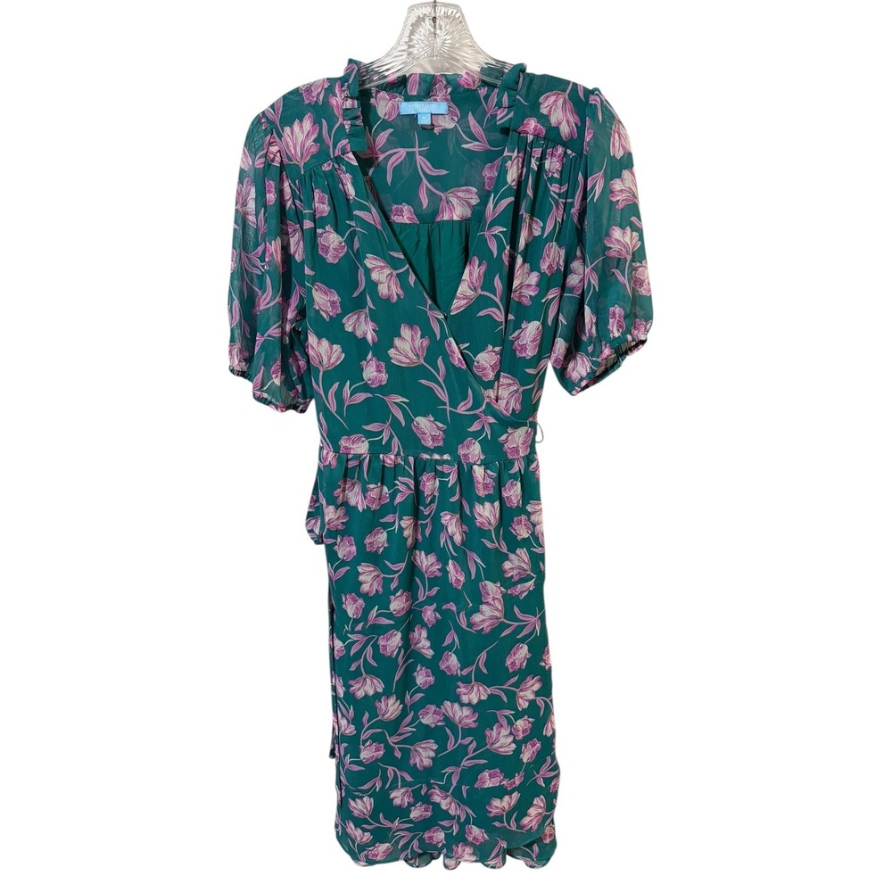 Draper James RSVP Size Medium Floral Midi Wrap Dress